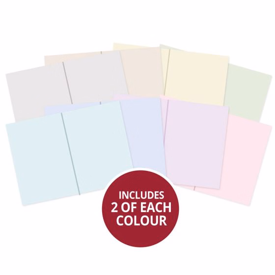 HD Adorable Pre-Scored Card Blanks - A Touch of Colour 7 x 5